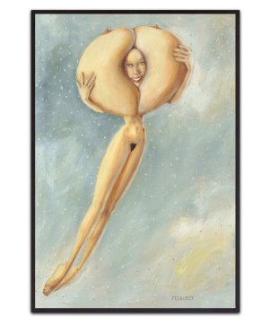 Winter allegory By Myriam Feuilloley – Leinwandbild