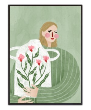 The Woman With the Vase By Bea Müller – Leinwandbild