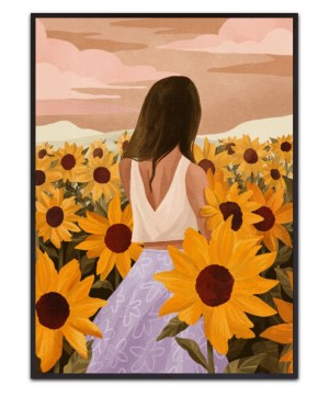 Sunflower Evenings by Goed Blauw – Leinwandbild