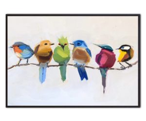 Birds On a Branch By Jenny westenhofer – Leinwandbild