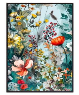 Meadow flowers 5 By Justyna Jaszke – Leinwandbild