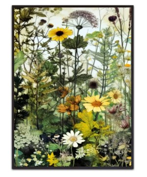 Meadow flowers 10 By Justyna Jaszke – Leinwandbild