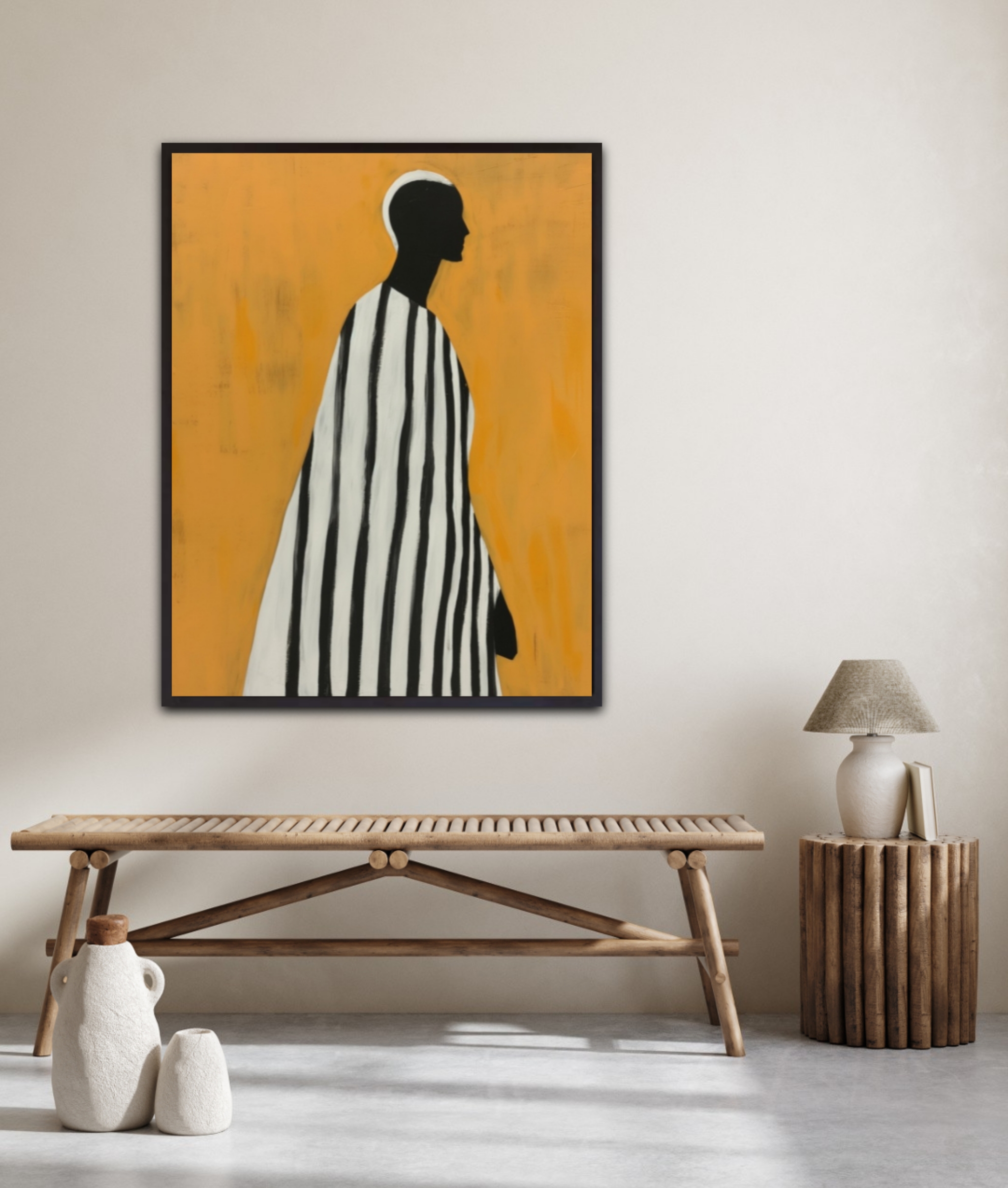 Portrait of a Man By Mowzu – Leinwandbild – Bild 2