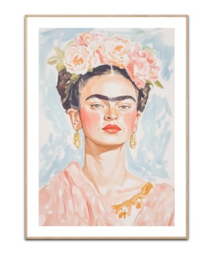 Frida Pastel Color Poster von Melloin art