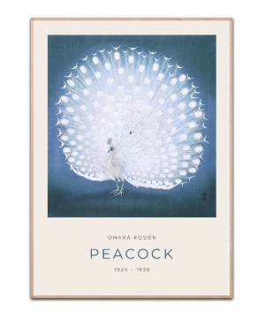 Ohara Koson. Peacock Blue Poster