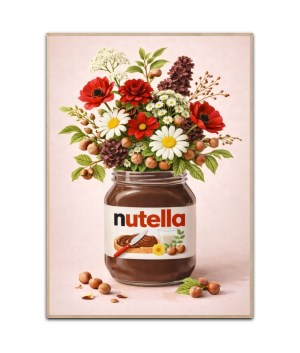 Nutella flowers Poster