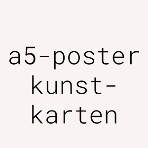 A5 Poster/karte