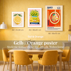Gelb / Orange Poster