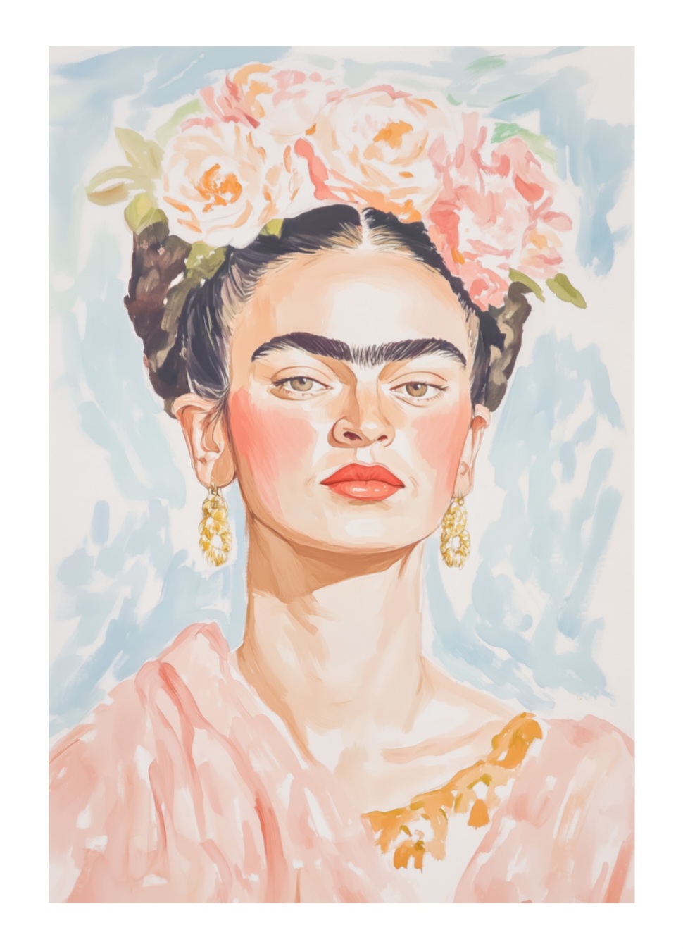 Frida Pastel Color Poster von Melloin art – Bild 5