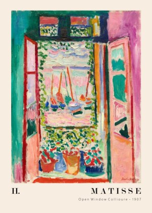 H- Matisse Open window Str. A5 (15x21 cm)