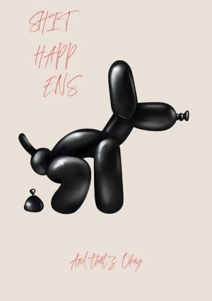 Shit happens Str. A5 (15x21 cm)