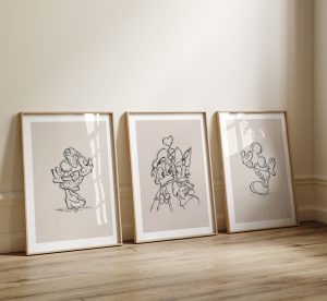 Perfekt Trio - 3 plakater in 50x70 cm - Nr. 102