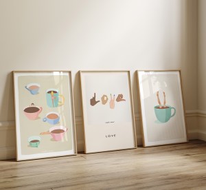 Perfekt Trio - 3 plakater in 50x70 cm - Nr. 58