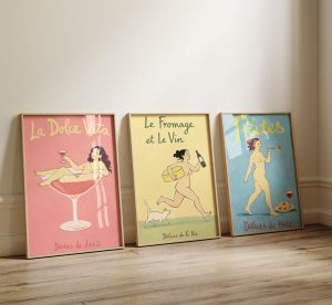 Perfekt Trio - 3 plakater in 50x70 cm - Nr. 101