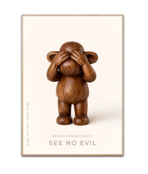 See no Evil - Nordic Design object, Poster