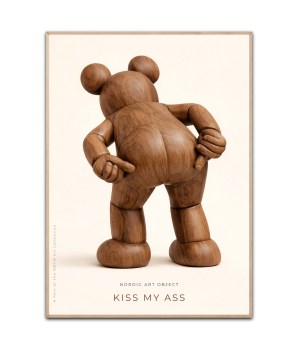Kiss my Ass - Nordic art object, Poster