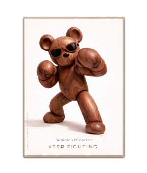 Keep Fighting - Nordic Design Object, Poster