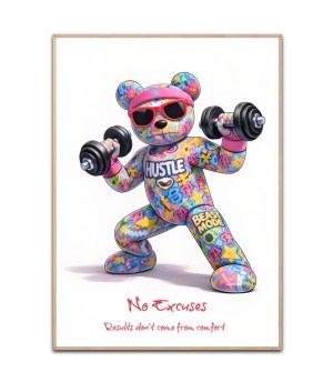 No Excuses plakat - 50x70 cm