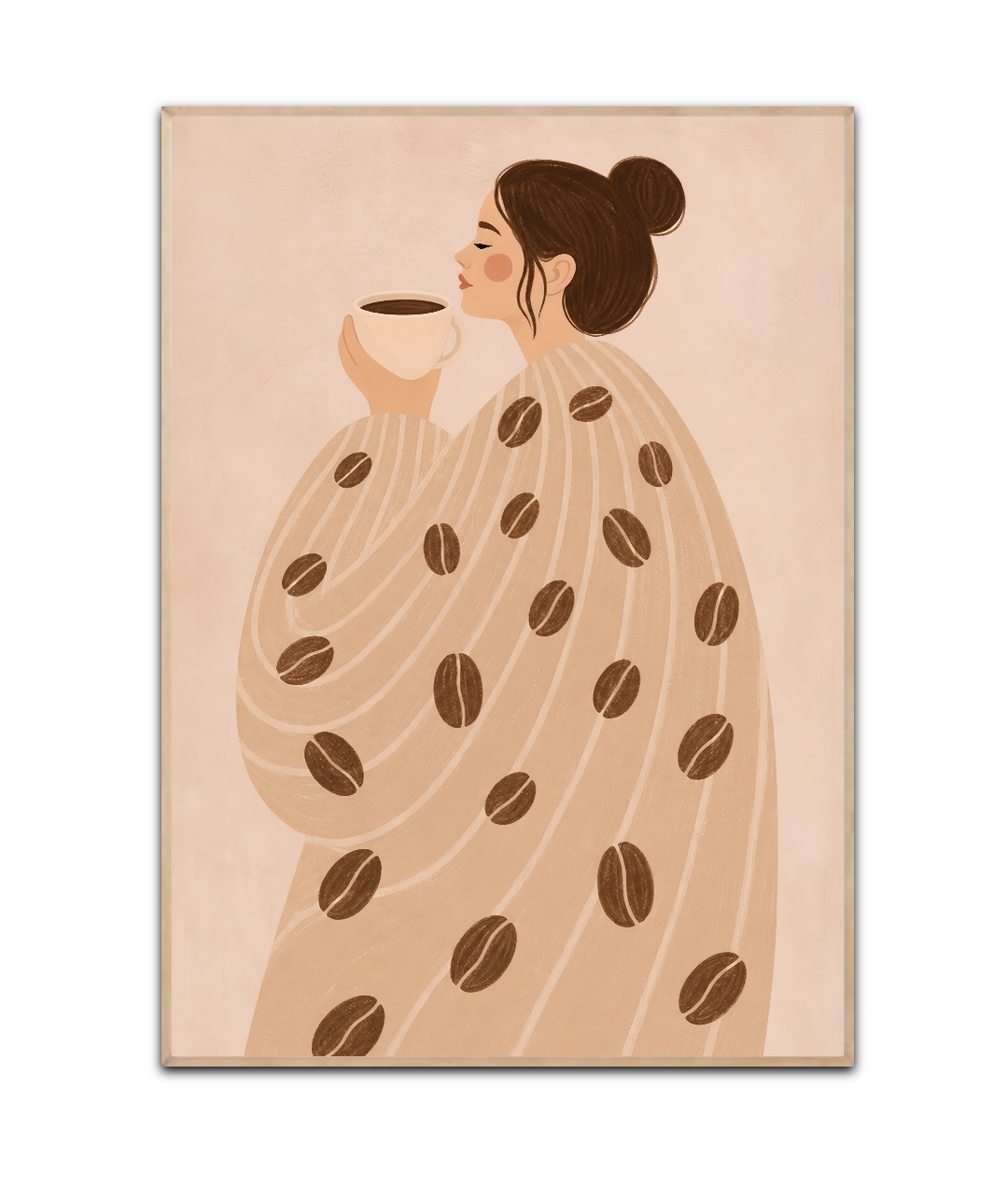 Frau mit Kaffee, Poster